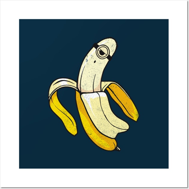 Banana Minion Ghost Wall Art by Elefunk